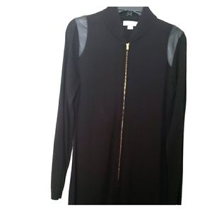 Black and Gold Patch Dress